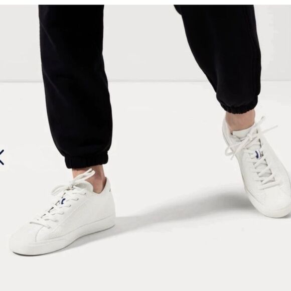 Rothys Womens White Knit Lace-Up Sneakers Size 8 - Picture 4 of 11